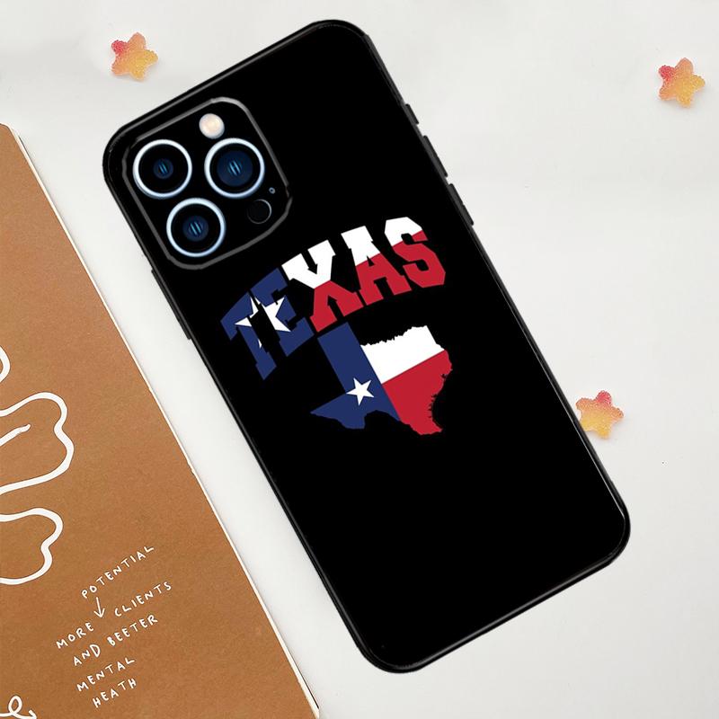 Texas Flag Phone Case For iPhone 17 Pro Max 14 11 15 16 Pro Max 13 12 mini 16 Plus 16e 17 Air Funda