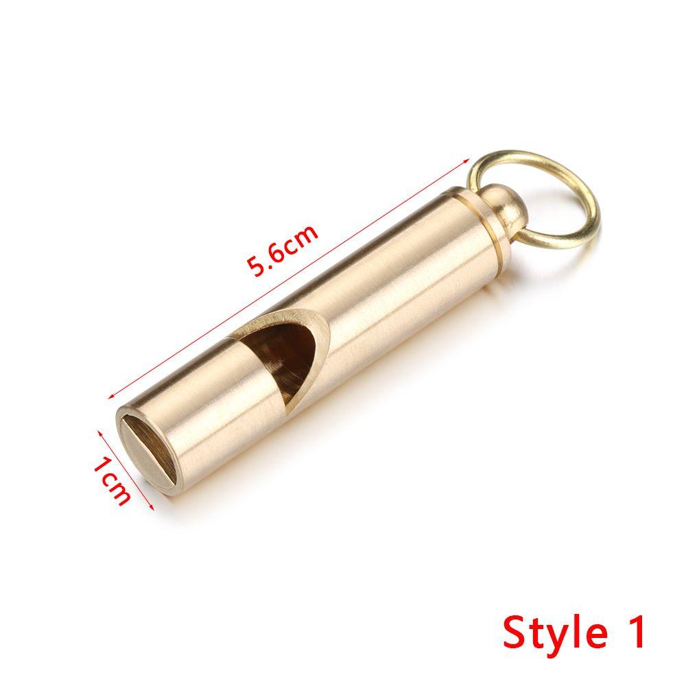 Unique DIY Craft Tools Whistle Ruler Pendant Key Ring Brass Keychain Jewelry Accessories