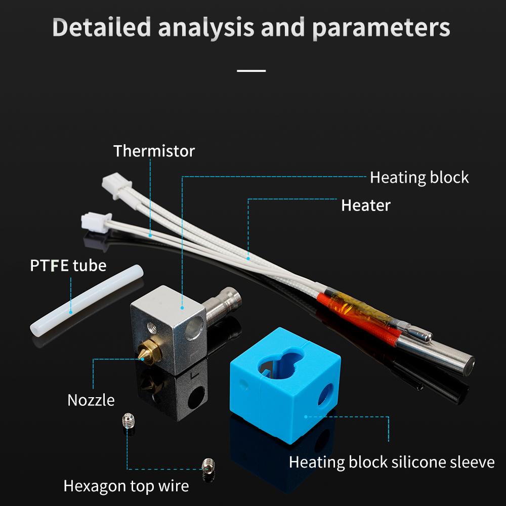 24V 40W 60W Kobra Hotend Kit Print Head 3D Printer Parts Hot End J-head For ANYCUBIC Kobra 2 Neo Kobra Go/Plus/Max Hotend