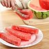 2 In 1 Watermelon Cutter Stainless Steel Effortless Fork Slicer Tool Dual Head Fruit Slicing Tool for Home Kitchen Gadget