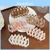 Hair Chic Acetate Claw Clip With Trendy Line Patterns In Vibrant Colors For Women