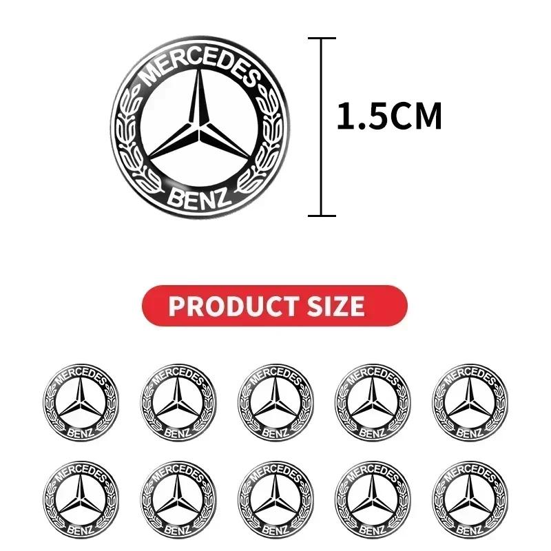 ZQE1 2/5/10pcs Car Lock Keyhole Stickers Door Lock Protect Car Stickers For Mercedes Benz B/C/E/S Class A Class C200L GLC GLE CLA
