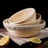 Rattan Bread Proofing Basket Natural Oval Rattan Wicker Dough Fermentation Sourdough Banneton Bread Basket with Liner for Baking
