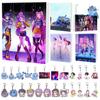 Рождественский календарь-обратный отсчет K-pop женской группы Акриловый брелок для сумки с 24 элементами для праздничного декора