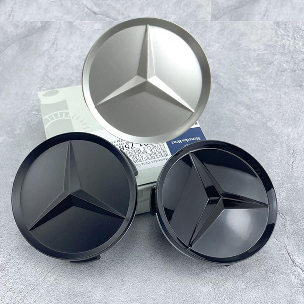 4Pcs 75mm ABS Car Wheel Center Covers for Mercedes Benz W166 W212 W213 W246 W176 C260 C200 C300 C180 C63 W167 Hub Accessories AQ1 f46