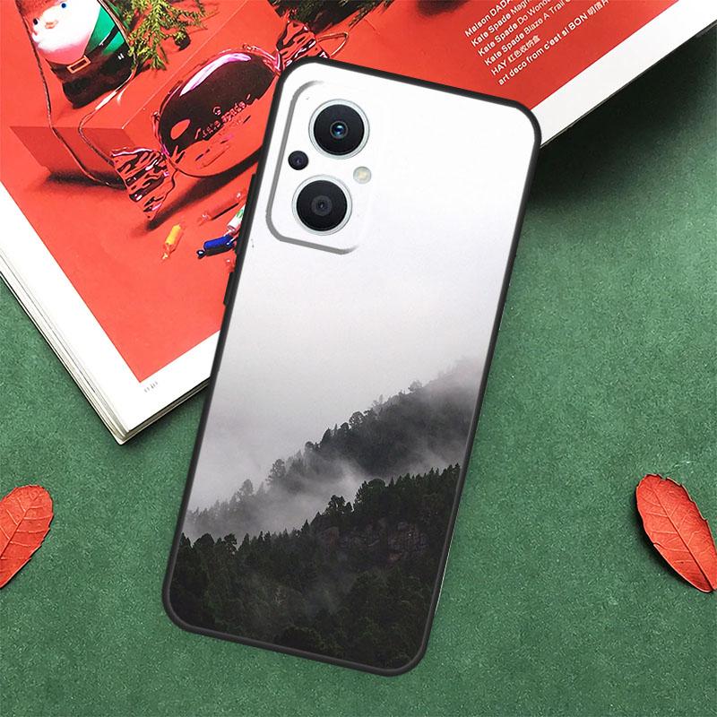 Чехол с узором "Лесное облако" для OPPO Reno 7 8 Lite 8T 10 11 12 13 Pro 12F 13F 14F OPPO Find X8 X6 X5 X9 Pro
