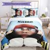 3pcs Custom Name Billie Eilish Bedding Set Duvet Cover Closure Includes 1 Duvet Cover & 2 Pillowcases for All Seasons Bedroom Decor