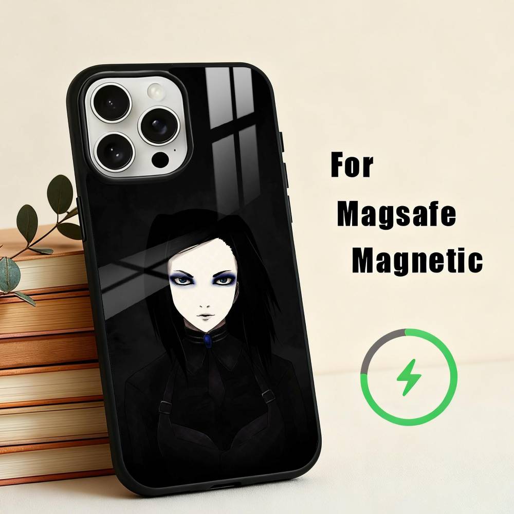 ГОРЯЧИЙ Аниме E-Ergo-O P-Proxy Чехол для телефона для iPhone 17,16,15,14,13,12,Plus,Pro,Max для Magsafe Магнитная беспроводная зарядка