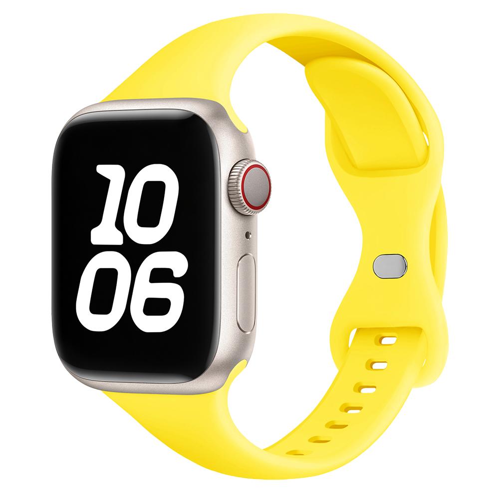 Тонкий силиконовый ремешок для Apple Watch 11 10 46 мм Ultra 3-2 49 мм серии 9-8-7 41 мм 45 мм 44 мм спортивный браслет iWatch 4 6 5 SE 3 ремешок