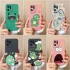 Phone Case For OPPO K10 Pro K7 K9X K3 K5 Narzo 50i Neo 9 Prime Cover Cute Fashion Dinosaur Shockproof Liquid Matte Soft Silicone For OPPO Bumper