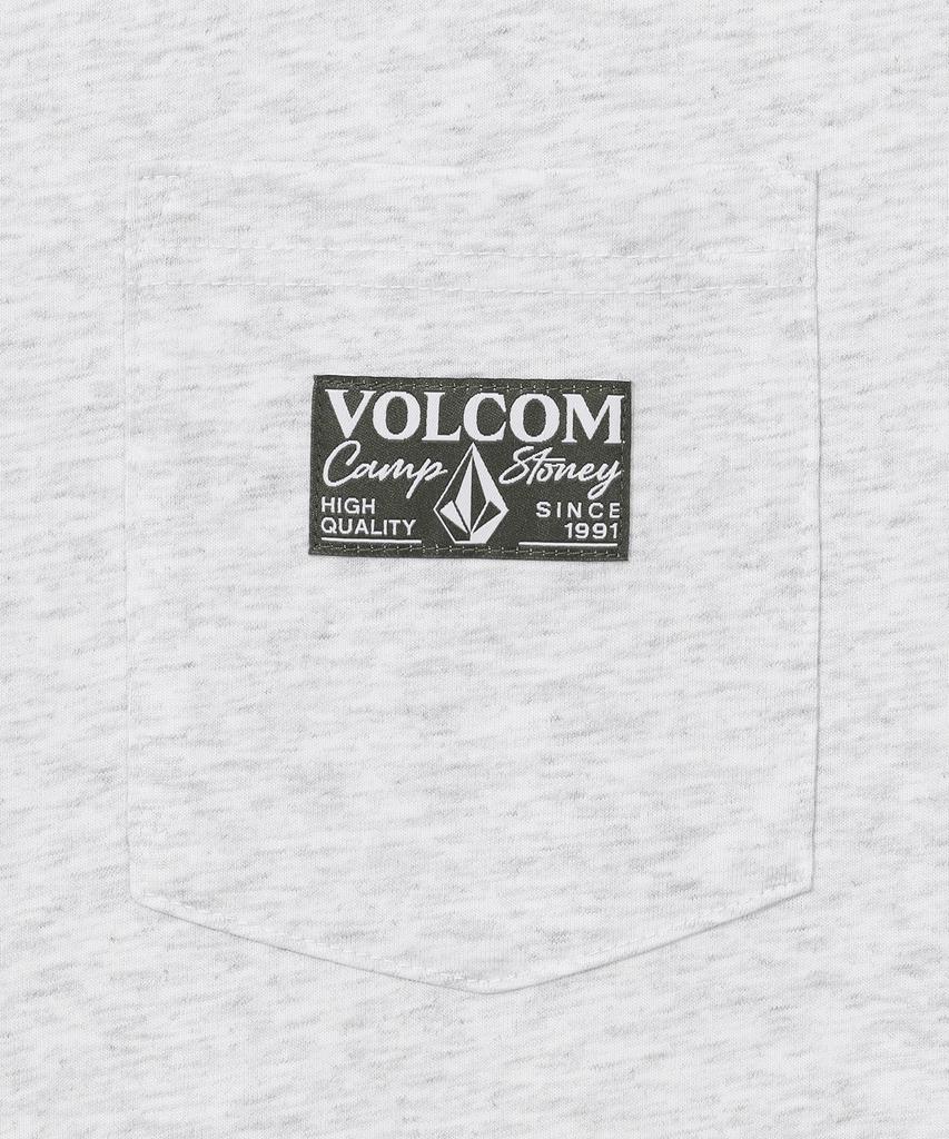 VOLCOM Camp Stoney Pocket Oversized Short Sleeve Tee (Ice Grey)