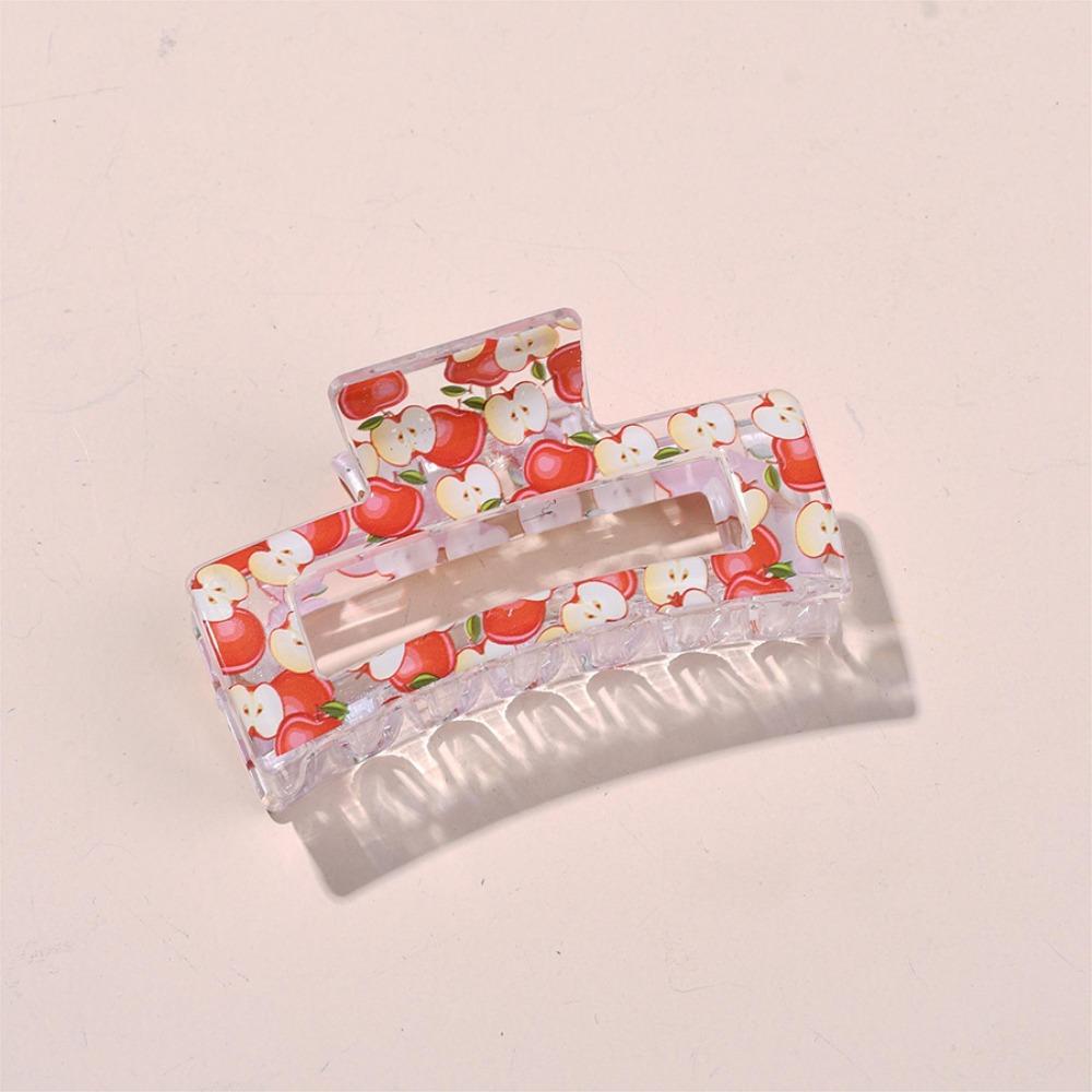 Пластиковый зажим-акула Милый фруктовый зажим для волос Модные заколки для волос Лето