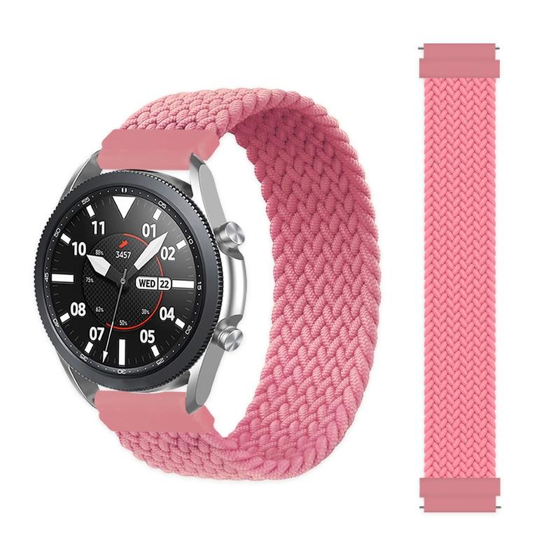 Тканевый плетеный нейлоновый ремешок Solo Loop для Samsung Watch 7 / 6 / 5 / Watch 4 для Huawei GT2 / Huami Amazfit Bip U Bip S Gts 2 Ремешки для часов