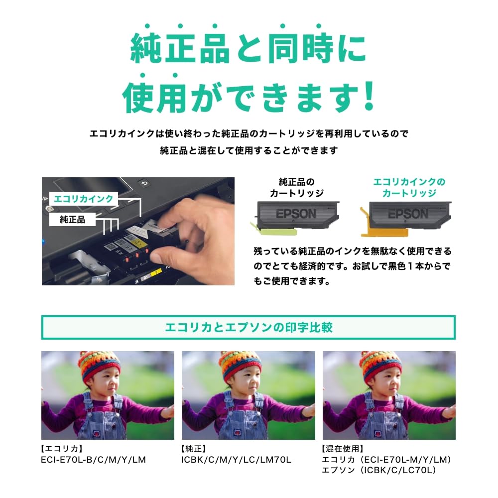 Ecorica Recycled Ink Cartridge for Canon with Remaining Ink Level Display Envelope BC-365/BC-366/BC-365XL, Black, EC-BC365XLB, (Ecorica Package)