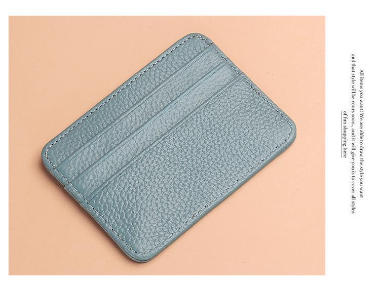 Тонкий держатель для карт из натуральной кожи: Множество слотов для карт, компактный кошелек для монет, кожаный кардхолдер и держатель для водительского удостоверения.