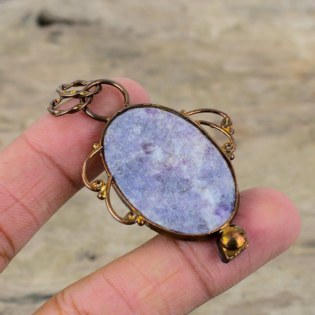 Подвеска из лепидолита, подвеска из электроформованной меди, подвеска с необработанным драгоценным камнем африканского аметиста, подвеска в стиле бохо ручной работы, электроформованное украшение для подарка