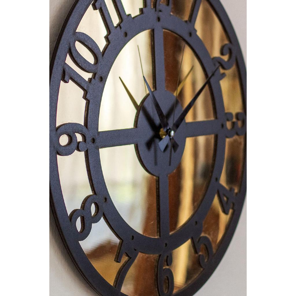 Стильные современные настенные часы 50х50 см с зеркальным золотом и турецкими цифрами, современные часы для домашнего офиса