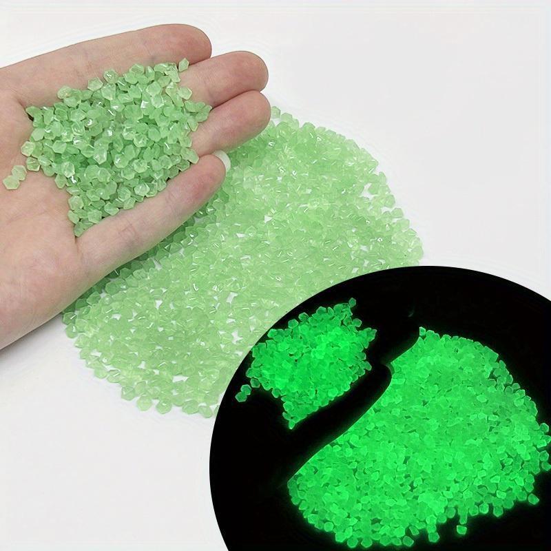 1000 шт./пакет, светящийся песок, светящаяся в темноте галька, камень, домашний сад, уличная дорожка, украшение для газона, аквариум, декор 3-5 мм