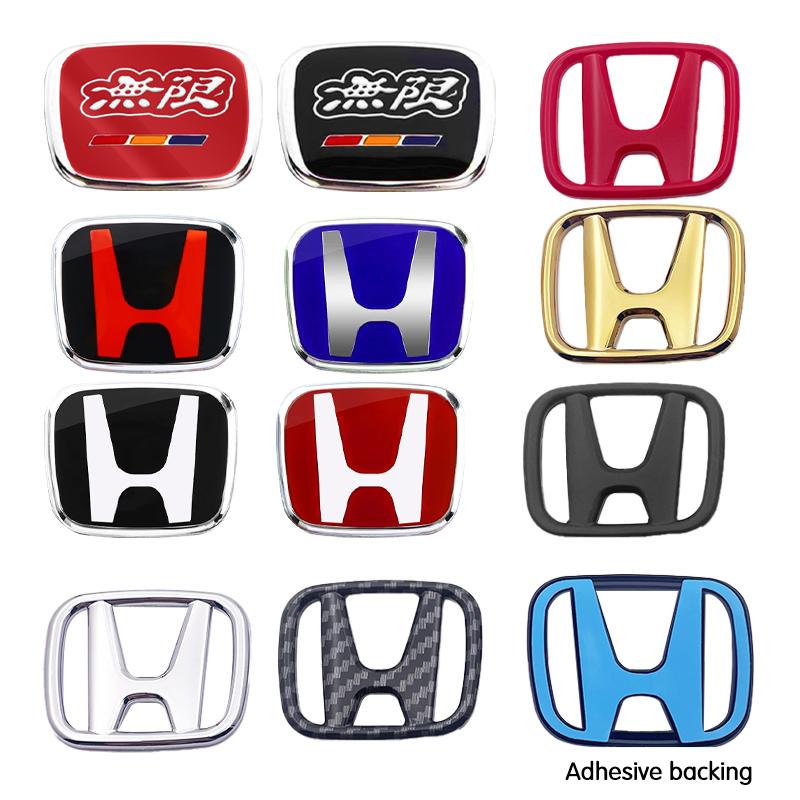 TMBCU1 Car Steering Wheel Emblem H-Sticker For Honda Mugen Power Type-R Jazz City Civic Inspire Accord FIT HRV XRV CRV Odyssey Legend