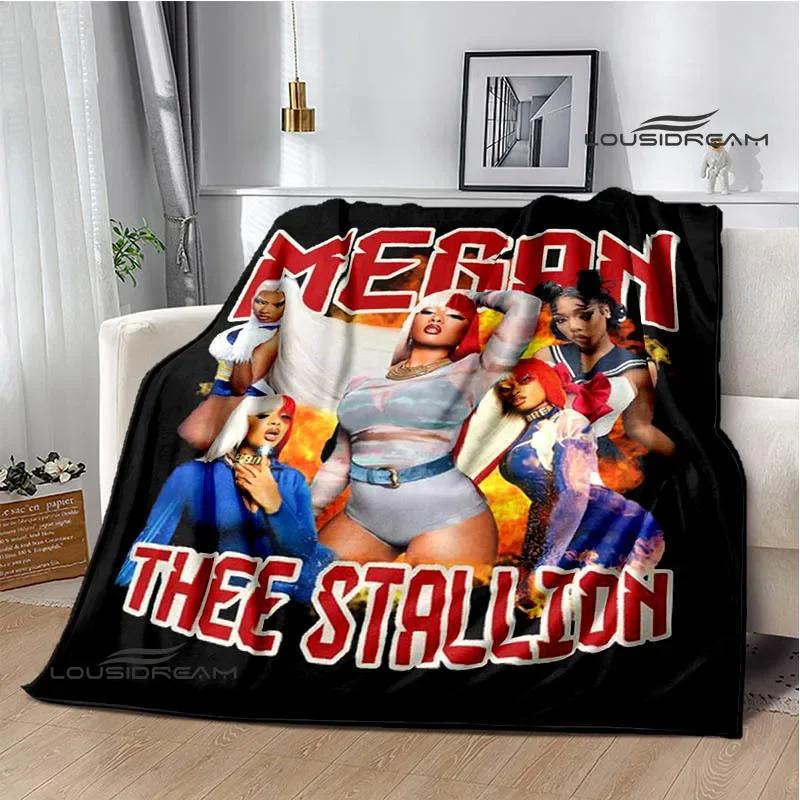 Плед рэперши Megan Thee Stallion Фланелевый Теплые одеяла Мягкий и удобный плед постельные принадлежности покрывало Подарок на день рождения