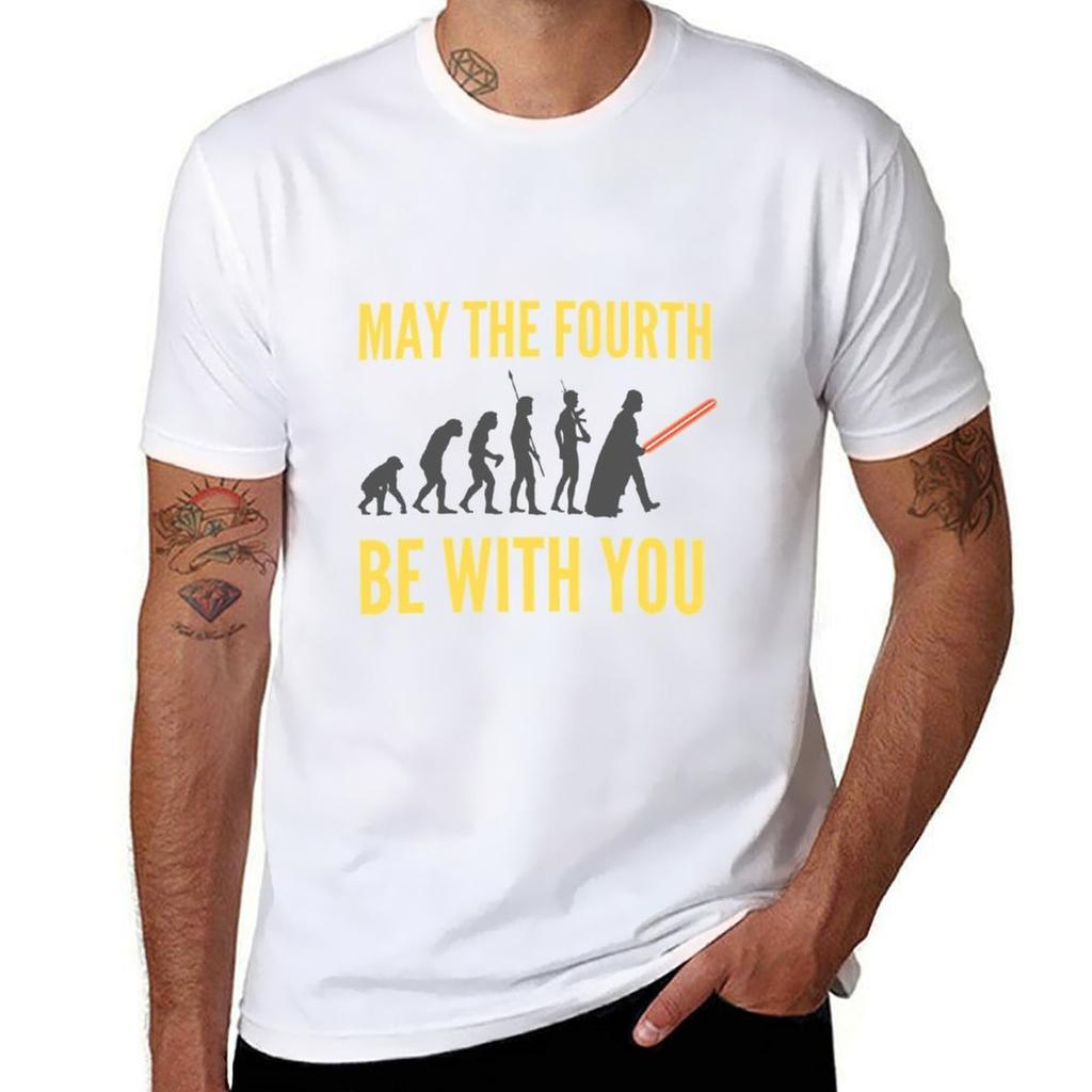 May the Fourth Be with You (1) TShirt Work Wear Simple Tee Shirt