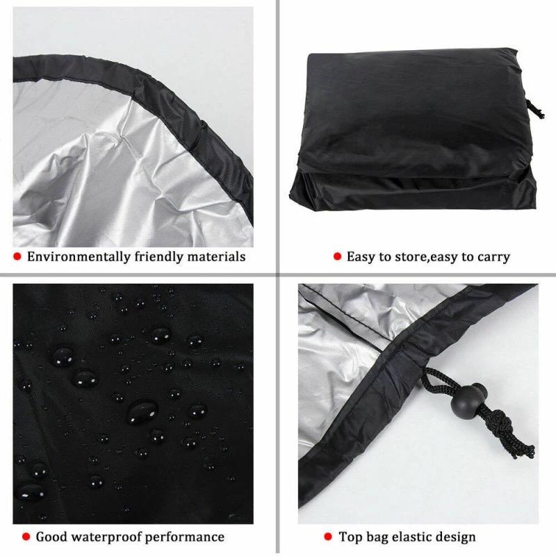 Heavy Duty Outdoor Hanging Egg Chair Cover with Zipper UV Resistant Windproof Dust Protector for Wicker Basket