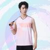 Unisex Sleeveless Badminton Sport Set Team Uniform With Number Printing Athletic Wear Men Women
