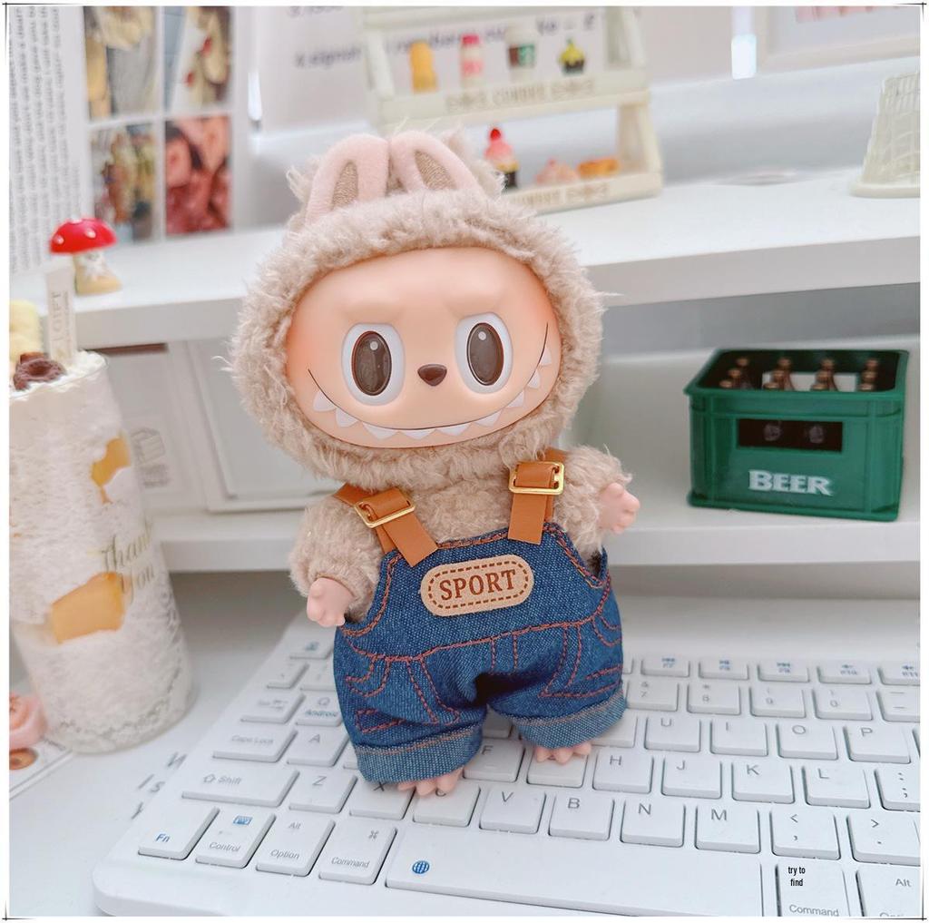 17см Виниловый брелок-кукла Лабубу: Коллекция одежды-сюрпризов первого и второго поколения