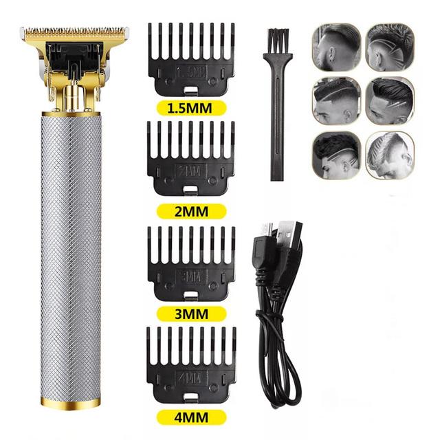 Vintage T9 Electric Cordless Hair Cutting Machine Professional Hair Barber Trimmer For Men Clipper Shaver Beard Lighter