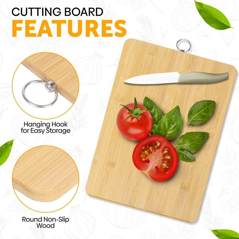 Wooden Chopping Board Organic Bamboo Vegetable Cutting Board New Cutting Board  Household