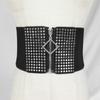 Пояс эластичный кушаки заклепки широкий пояс модный корсет ремни девушка