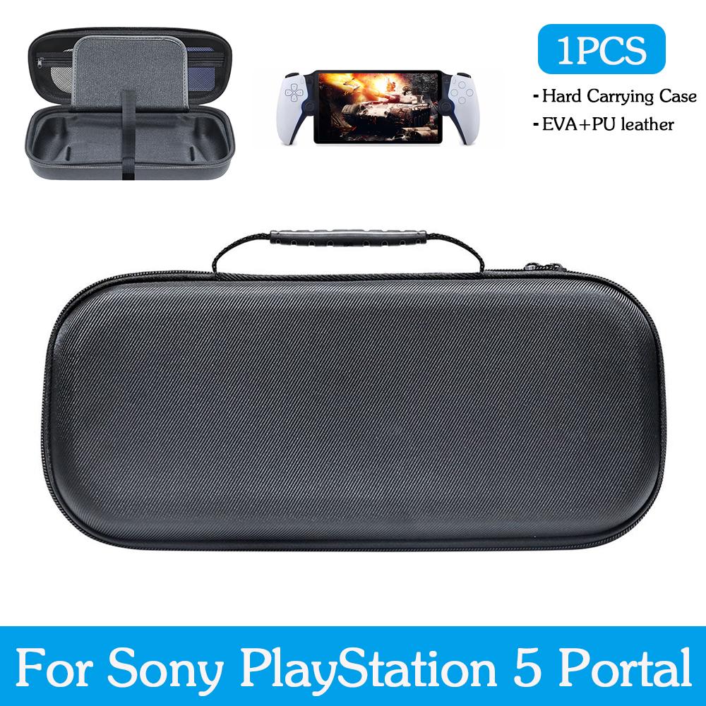 Hard EVA Carrying Case Storage Bag Shockproof Protective Travel Box with Mesh Pocket For PS5 PlayStation Portal Remote Player
