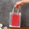 PVC Decor with Handles Frosted PP Bags Translucent Tote Package Gift Wrapping