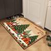 New Product Christmas Decoration Carpet Entry Door Mat Bathroom Dirty Non-slip Mat Holiday Decoration