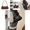 Chic Street Style Shoulder Bag For Women In Solid Black Or Brown Perfect For Daily Use