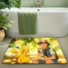 Pokemon Pikachu Cozy Home Print Non-slip Doormat, Soft Absorbent Floor Rug for Home Decor