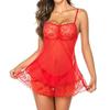 Summer Nightgown Sexy Women Pajamas Suspender Transparent Homewear Nightdress Lace Underwear Lingerie Femme Nightwear Sleepwear