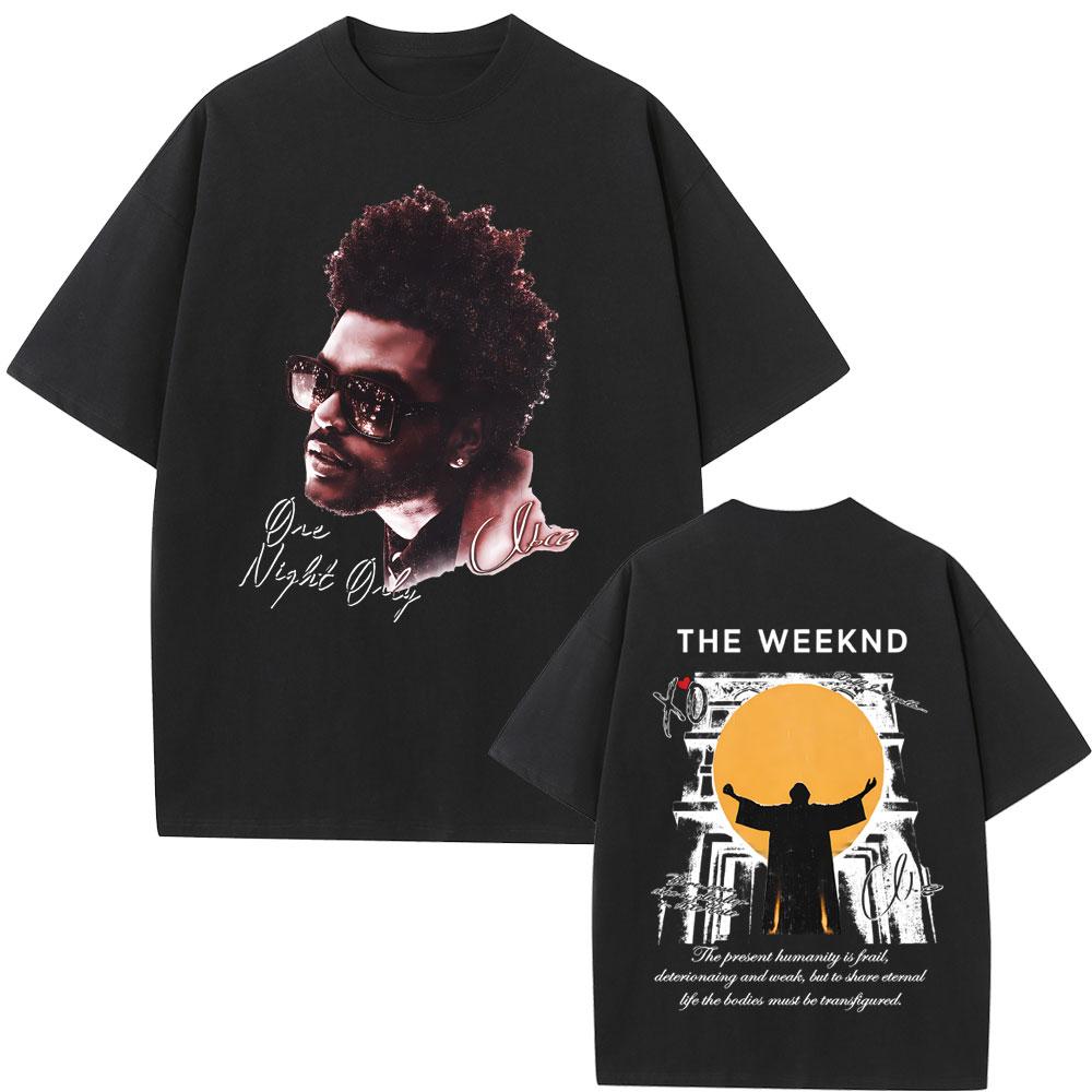 Футболка унисекс The Weeknd XO Tour 2026 Женская Хип-хоп Мода Поп-музыка Короткий рукав Унисекс Повседневная Винтажная Уличная одежда