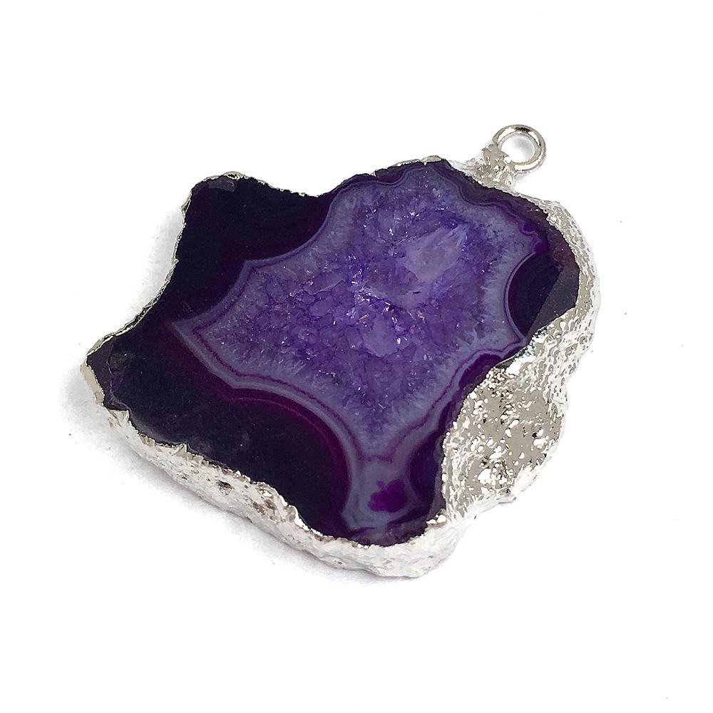 Натуральный Радужный Неправильной Формы Агат Подвески Шармы Драгоценный Камень DIY Браслет Ожерелье Швейное Ремесло Ювелирный Аксессуар