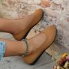 Spring and Summer New Large Size Round Head Flat Sole Shoes Women's Doudou Shoes One Pedal