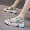 New Sports Sandals Women's Platform Muffin High Heel Rainbow Bottom Dad Sandals Women's Beach Shoes