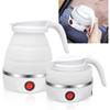 1pcs Travel Collapsible Electric Kettle, Portable Kettle with Auto Shut Off, 110 Volt Silicone Rapid Boil Kettle, Coffee & Tea Boiling Water