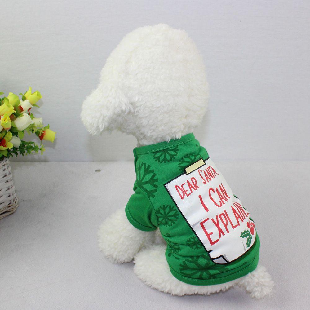 Funny Cosplay Puppy Christmas Vest Pet Party Clothes Dog Sweatshirts Halloween Costume