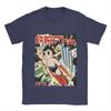 Men T-Shirts Vintage Astro Boy Cover Casual Pure Cotton Tees Short Sleeve  T Shirt O Neck Clothes Plus Size