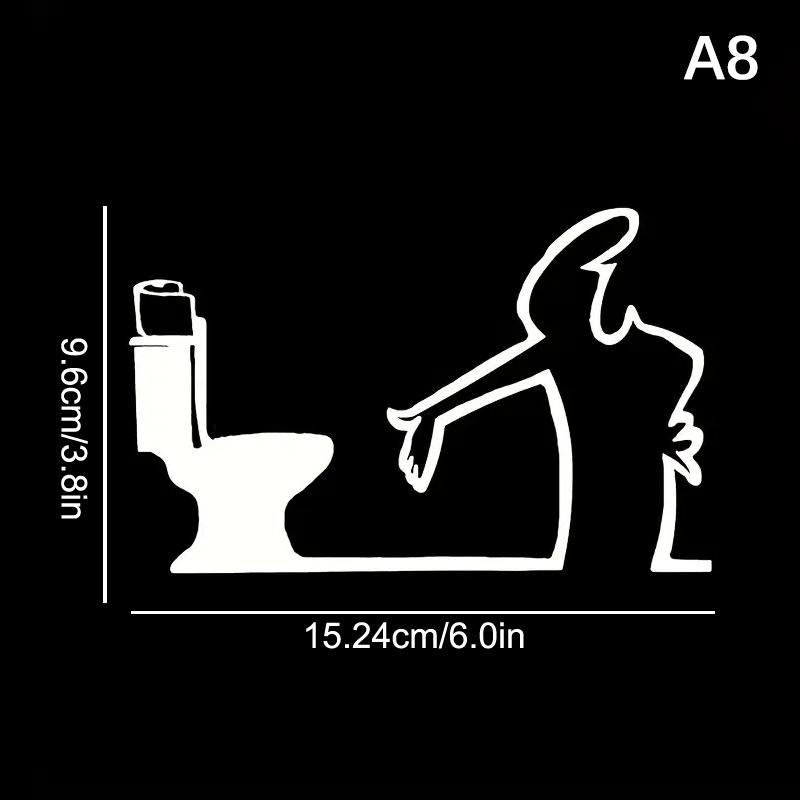 Minimalist Line Art Stickers Door Sticker Bedroom, Kitchen, Bathroom Sign Cartoon Character Design Home Decoration