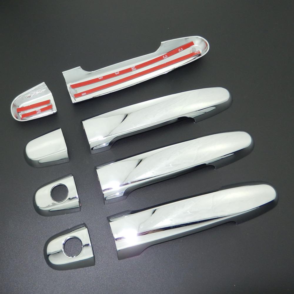 Для Toyota RAV4 2001-2012 хромированная накладка на дверную ручку и крышка дверной чаши, Стайлинг автомобиля 2004 2005 2006 2007 2008 2009 2010