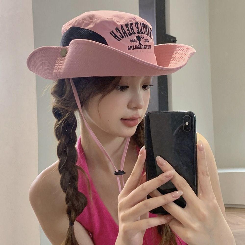 Вышитая панама с широкими полями, шляпа рыбака, модная шляпа от солнца, женская