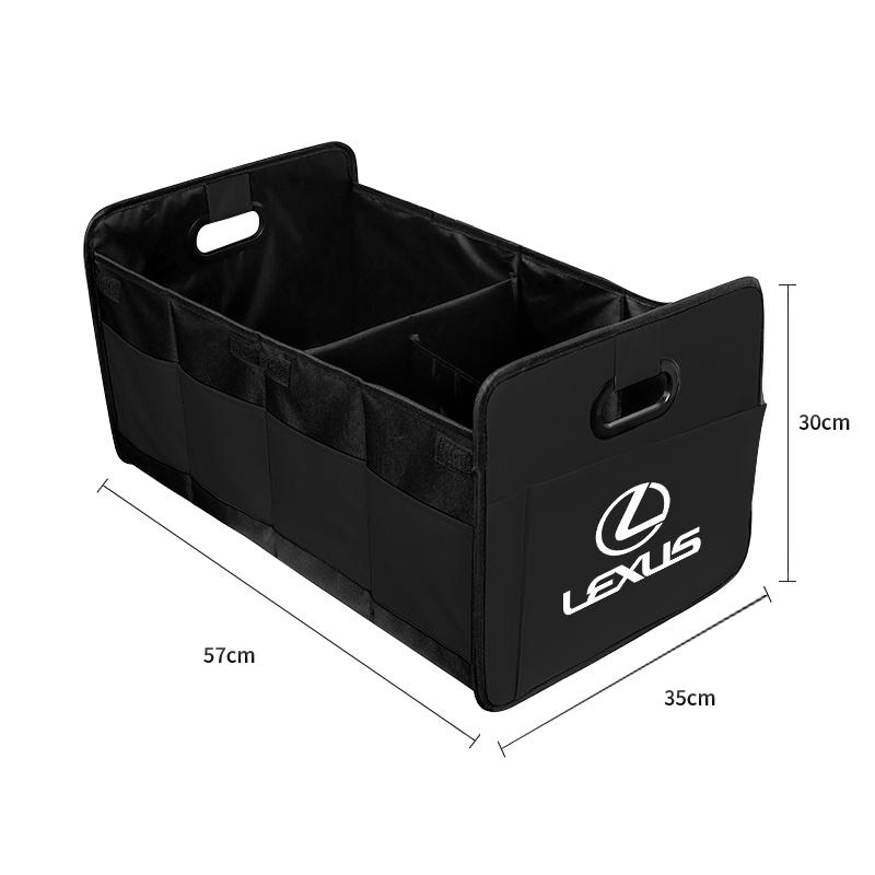 Car Trunk Organizer Storage Bag Foldable Tidying Case Tire Valve Cap For Lexus ES LM GS IS NX RX LX RZ IS250 IS430 RX300 ES300H AEF1