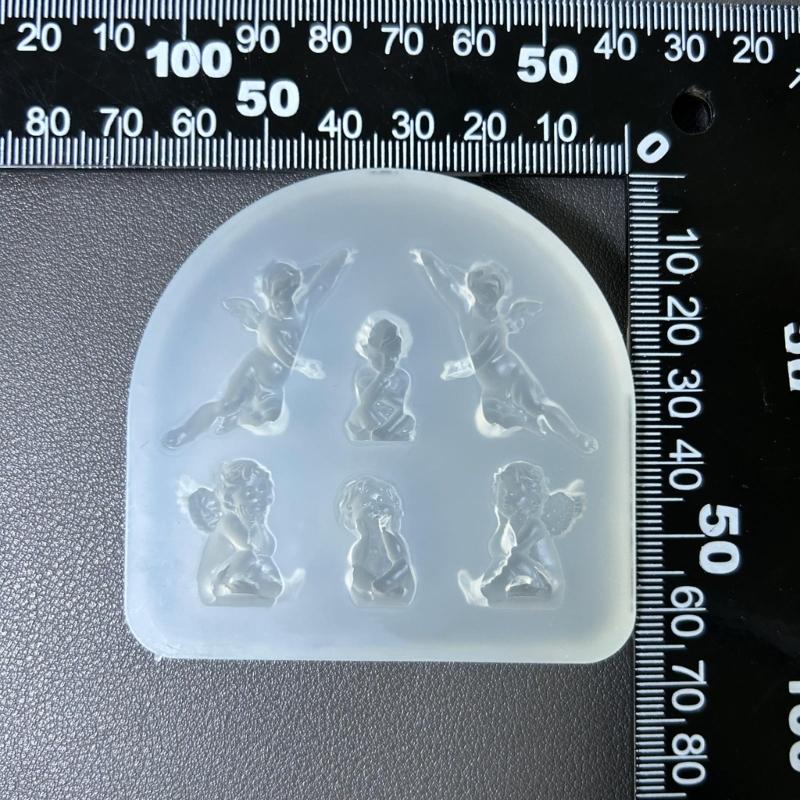 Многофункциональная силиконовая форма, силиконовые формы для рукоделия, форма ангела, формы для украшения ногтей, подходящие для изготовления поделок