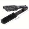 1Pc Double Brush for Hair Straightening Clamp Brush for Straightening Hair Hair Styling Clips for Smoothing and Straight Hair Styles
